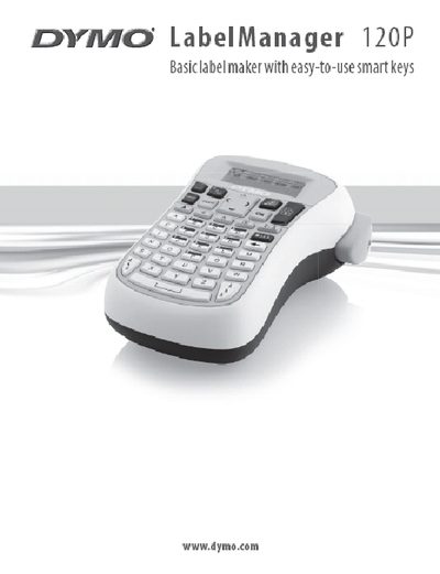 DYMO LabelManager 120P User Manual - cover page
