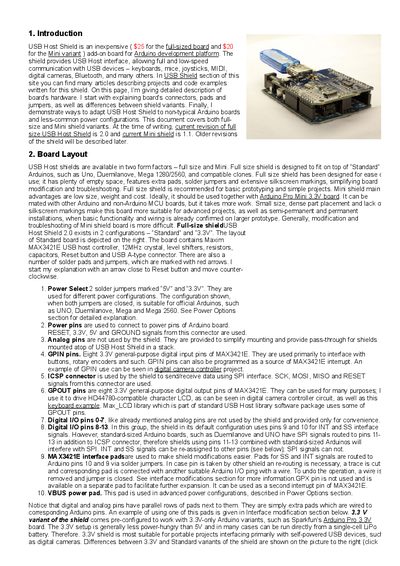 USB Host Shield 2.0 & 1.1 User Manual - cover page