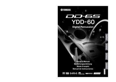 Yamaha DD-65/YDD-60 User Manual