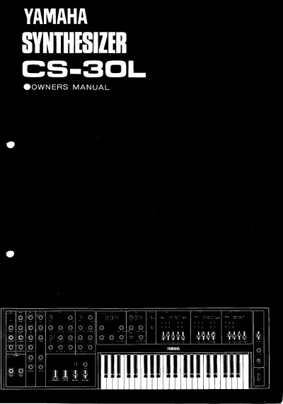 Yamaha CS-30L Synthesizer Owner's Manual - cover page