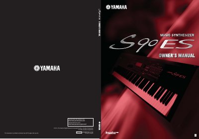 Yamaha S90 ES User Manual - cover page