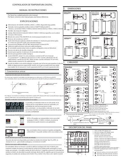 MTA MTA-72 Digital Temperature Controller User Manual - cover page