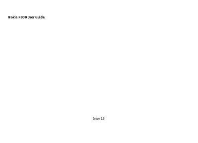 Nokia N900 User Manual