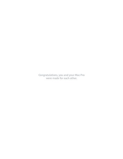 Apple Mac Pro User Guide - cover page