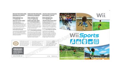 Nintendo Wii Sports Operations Manual - cover page