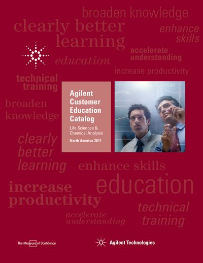 Agilent Customer Education Catalog Manual - cover page