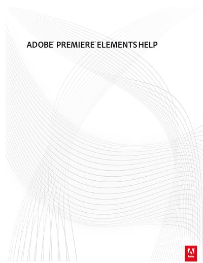 Adobe Premiere Elements User Manual