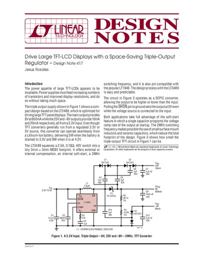 LINEAR dn417f handbook - cover page
