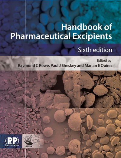 Pharmaceutical Press Handbook of Pharmaceutical Excipients Sixth Edition - cover page