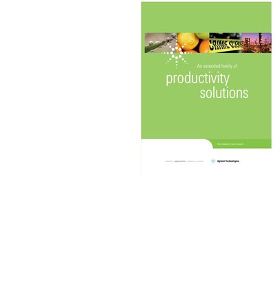 Agilent Chemical Analysis Industry Solutions Folder - cover page