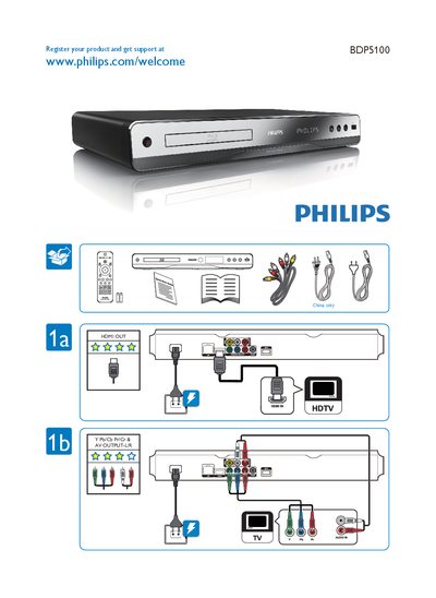 Philips BDP5100 User Guide - cover page
