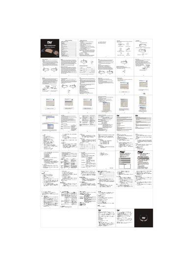 NU Spy Sunglasses User Manual - cover page