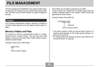 Casio EX-M1/EX-S1 Digital Camera User Manual - cover page