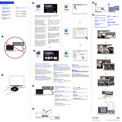 Avid Pro Tools SE Quick Setup Guide - cover page
