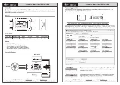 FrSky FrESC32_80A ESC Instruction Manual - cover page