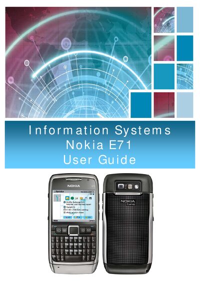 Nokia E71 Smartphone User Guide