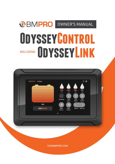 BMPRO OdysseyControl and OdysseyLink Owner's Manual - cover page