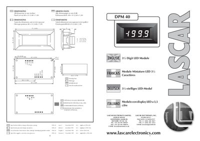 Lascar DPM40 User Manual - cover page