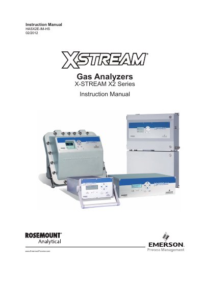 Rosemount Analytical X-STREAM X2 Series Instruction Manual