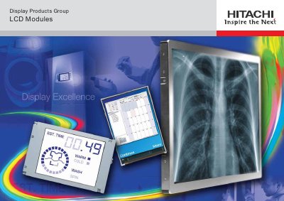 Hitachi LCD Modules Product Leaflet - cover page