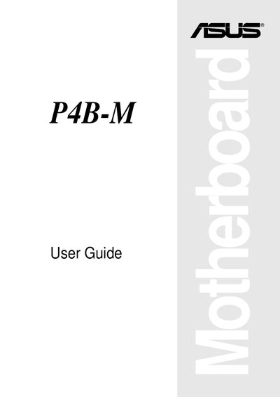 ASUS P4B-M Motherboard User Manual