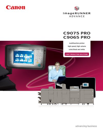 Canon C9075 PRO / C9065 PRO Product Leaflet - cover page