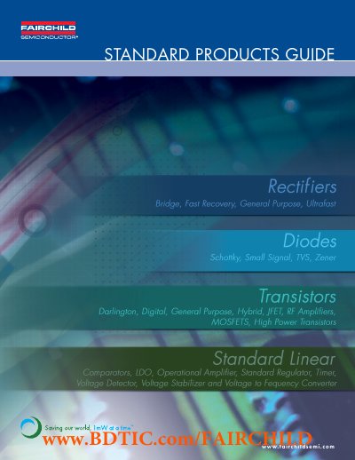 Fairchild Semiconductor Standard Products Guide Product Catalog - cover page