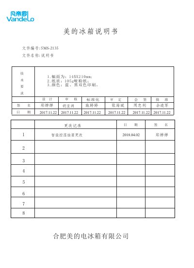 Midea BCD-750W GPZV Refrigerator User Manual