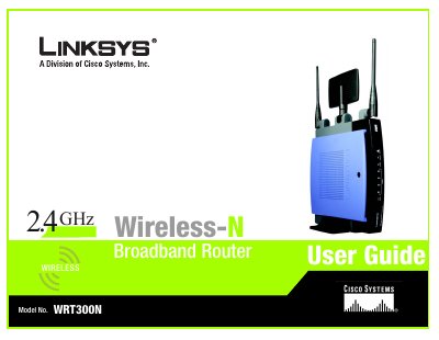 Linksys WRT300N Wireless-N Broadband Router User Guide - cover page
