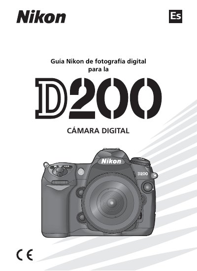 Nikon D200 Digital Camera User Guide - cover page