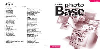 ArcSoft PhotoBase Quick Start Guide - cover page