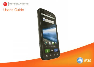 Motorola ATRIX 4G User Guide - cover page