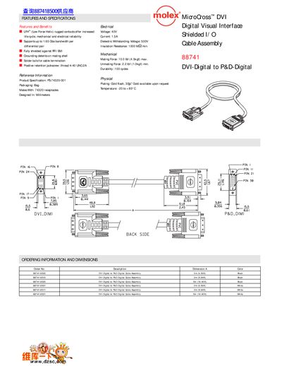 molex 88741 handbook - cover page