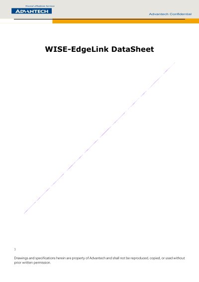 Advantech WISE-EdgeLink Datasheet