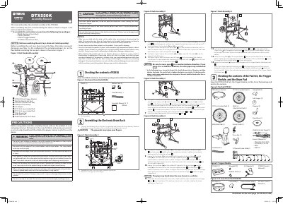 Yamaha DTX550K Electronic Drum Assembly Manual