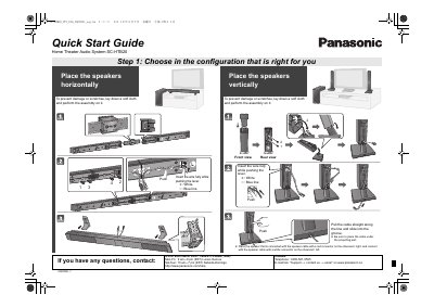 Panasonic SC-HTB20 Home Theater Audio System Quick Start Guide - cover page