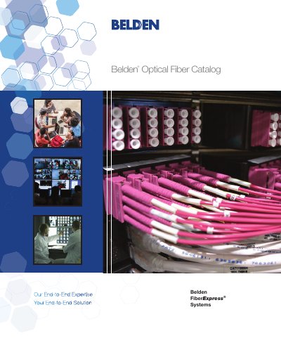Belden FiberExpress FX Fusion, Brilliance & Pigtail Field Termination Product Leaflet - cover page