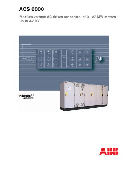 ABB ACS 6000 Medium Voltage Drive Manual - cover page