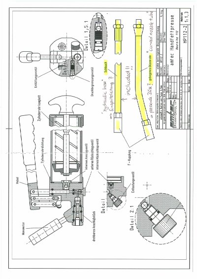 amtec Spannhydraulik HP112-2 technology data - cover page