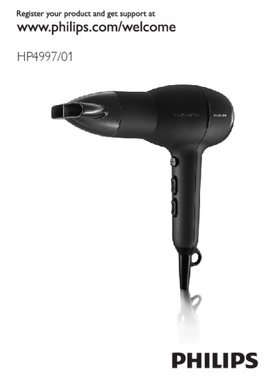 Philips HP4997 SalonDry AC Lite User Manual - cover page