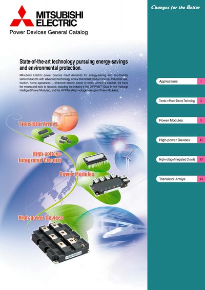 Mitsubishi Electric Power Devices General Catalog - cover page