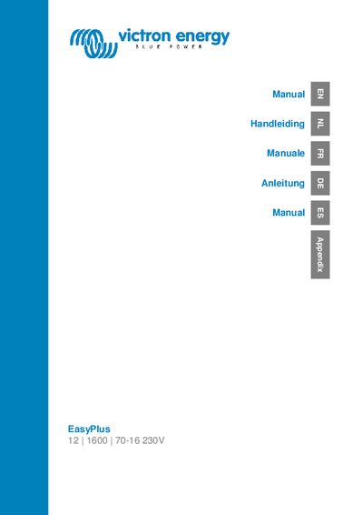 Victron Blue Power User Manual - cover page
