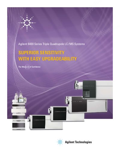 Agilent 6400 Series Triple Quadrupole LC/MS Systems Product Brochure - cover page