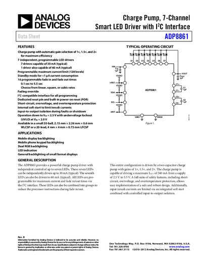 Analog Devices ADP8861 LED Driver Datasheet
