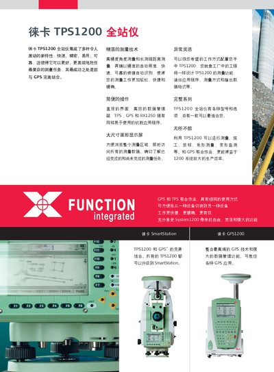 Leica TPS1200 Total Station User Manual - cover page