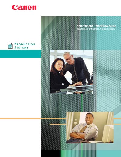 Canon SmartBoard Workflow Suite Product Leaflet - cover page