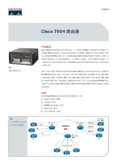 Cisco 7606Router Manual - cover page
