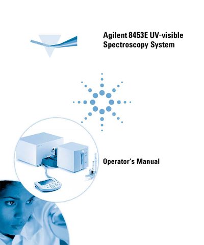 Agilent 8453E UV-visible Spectroscopy System Operator's Manual - cover page