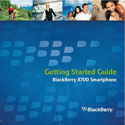 BlackBerry 8700 Smartphone Getting Started Guide - cover page