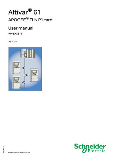Schneider Electric Altivar 61 User Manual - cover page